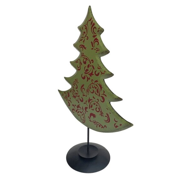 XL Holiday Tree Metal 15" Country Rustic Cottage Christmas Decor - Picture 13 of 14